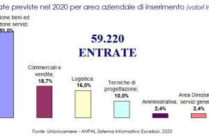 Previsioni occupazionali in provincia di Salerno nel 2020