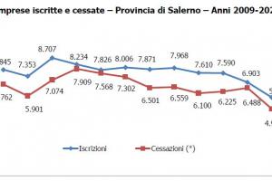 movimprese 2020 in provincia di salerno
