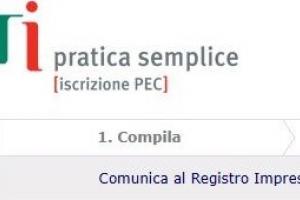 iscrizione pec pratica semplice infocamere